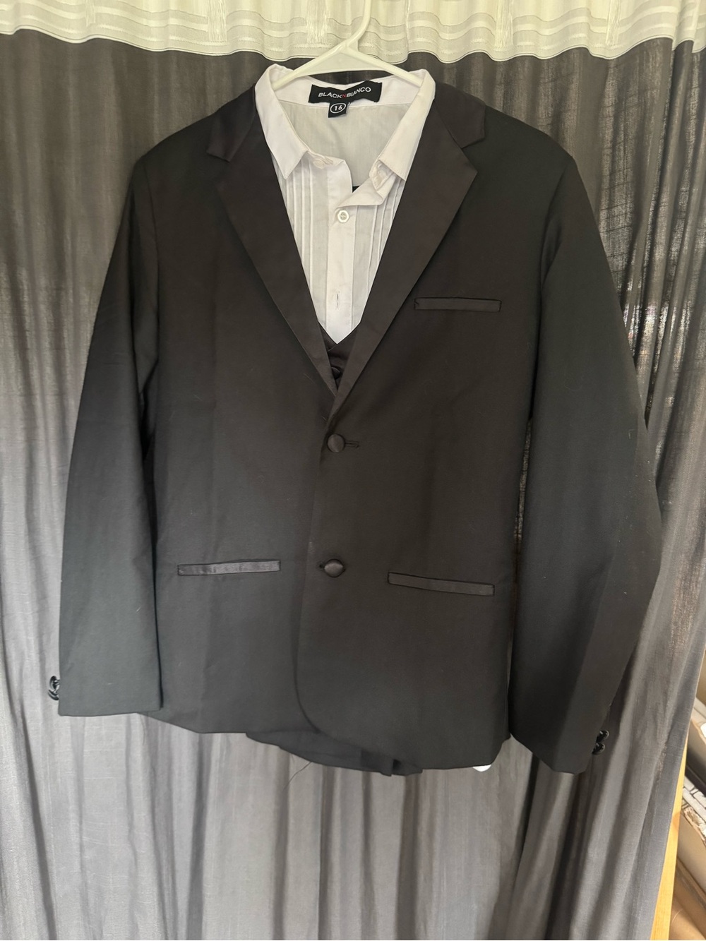 Black Kids Formal Full Suit
